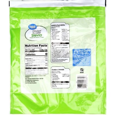 Picture of Great Value No Calorie Stevia 9.7 Oz, 275 gram 