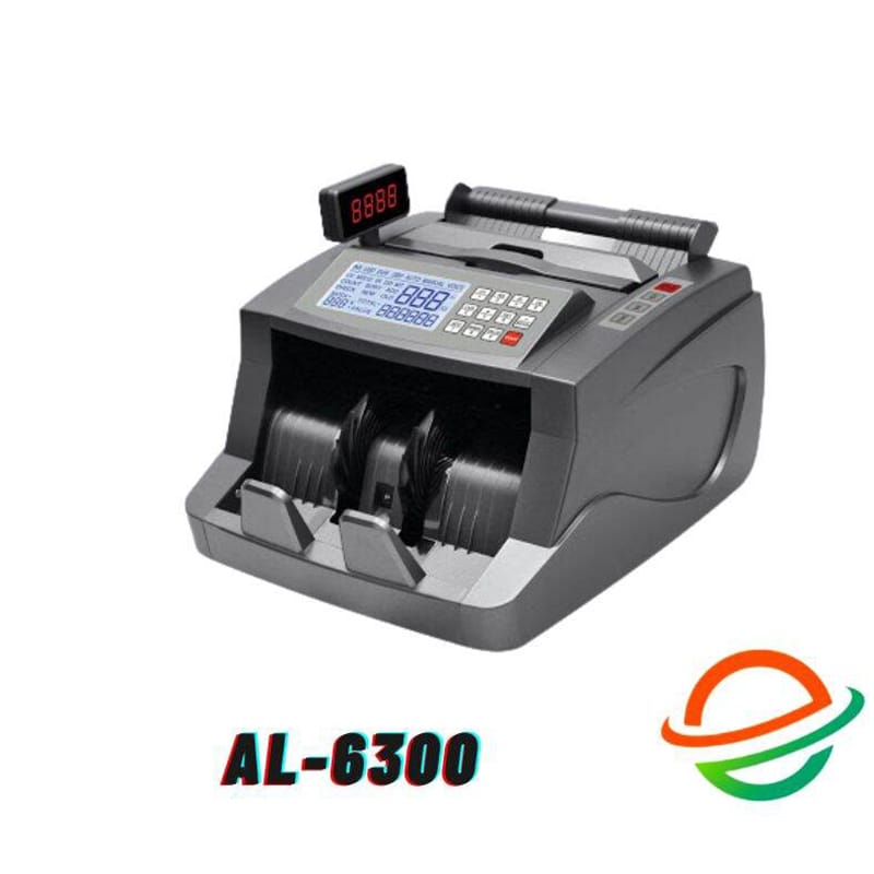 Picture of Money Counting & Fake Note Detector Machine ML-6300 with 3 displays Multicolor