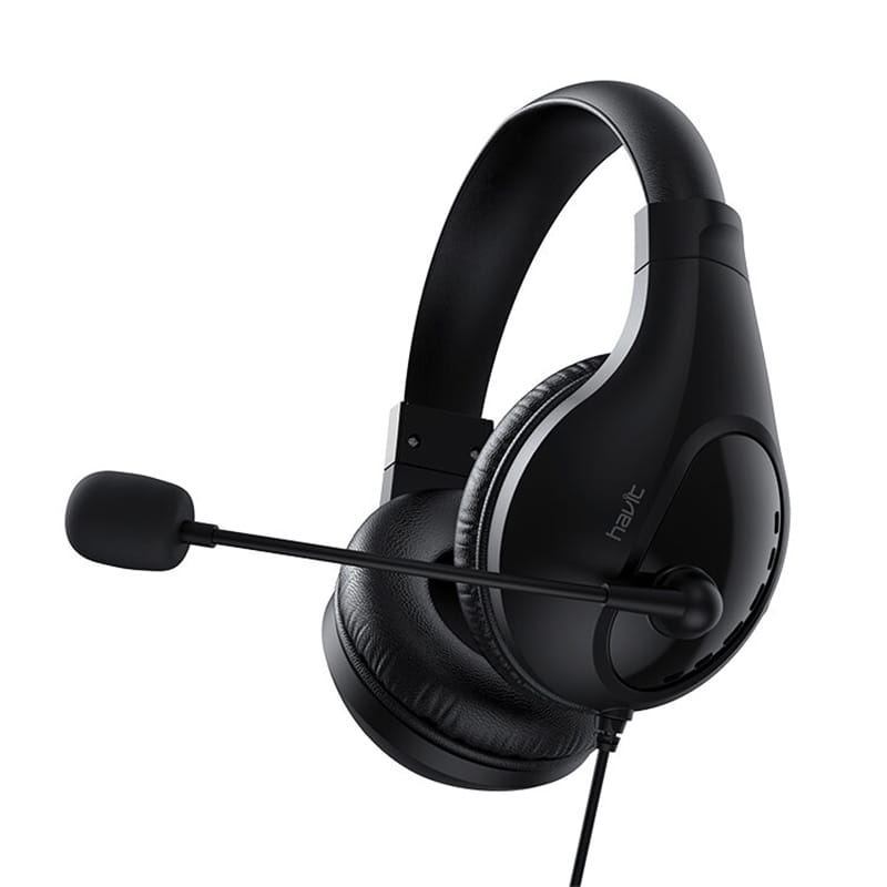 Picture of Havit HV-H2116D Stereo Headset with PC Microphone - Black/Red Black