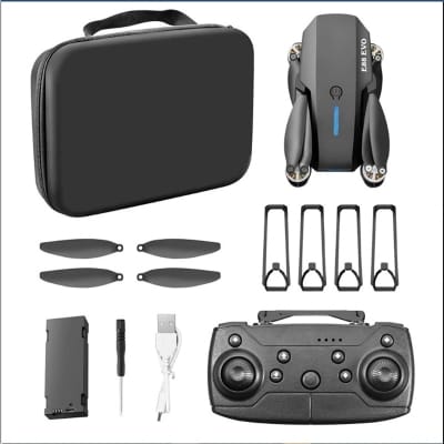 Picture of ETL Mini 2 Drone, Duel Camera , Duel Battery Brashless Intelligent Following UAV Dron Headless Mode Optical Flow Hover Professional FPV RC Drones E88 