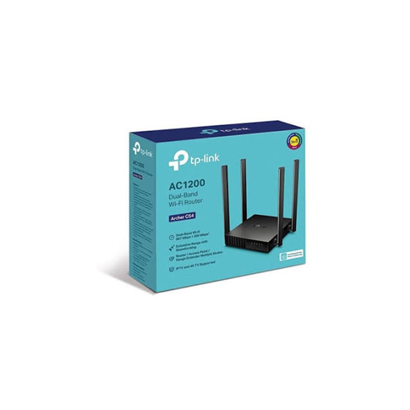 Picture of TP-Link Archer C54 AC1200 Dual Band Wi-Fi Router Black