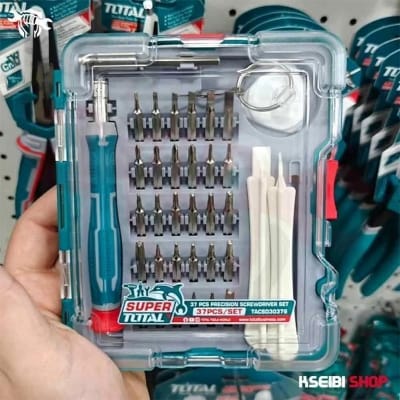 Picture of TOTAL 37 Pcs Precision Screwdriver Set (TACSD30376) Multicolor