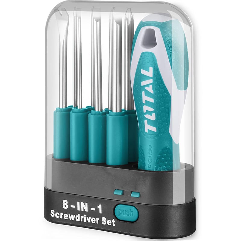 Picture of TOTAL 9pcs Interchangeable Screwdriver Set 