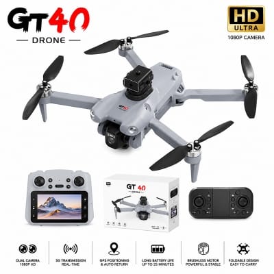 Picture of GT 40 PRO Drone RC Remot brushless Version Duel Battery Duel Camera with 1080 HD 