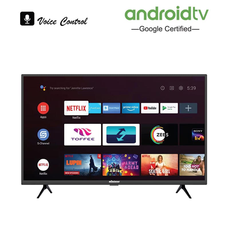 Picture of Minister Full HD 43Inch Google Smart TV (MI43M9LFHGTV) With Free Home Delivery Black