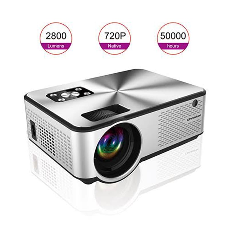 Picture of Cheerlux C9 2800 Lumens Mini HD Projector with Built-in TV Card Grey