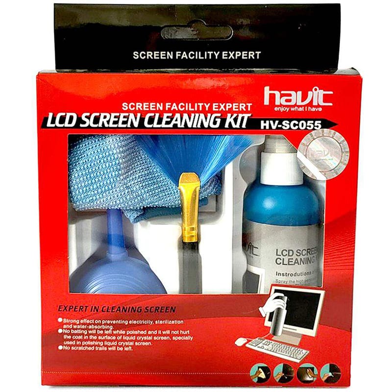 Picture of Havit SC055 Laptop Cleaning Kit - Screen Cleaner and Accessories - Effective Cleaning and Disinfection Multicolor