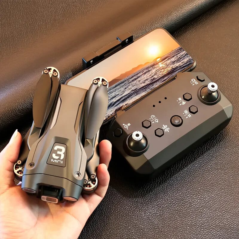 Picture of ETL Z908 Max Drone Brushless Motor Professional 720p FPV WiFi Drone for One Key Landing, Optical Flow Hover with 2 Battery Black
