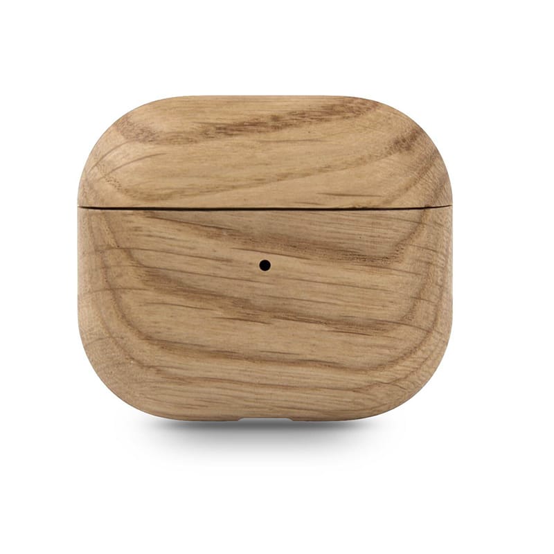 Picture of Wooden Case Cover for AirPods 3rd Generation with Leather Lanyard & Box, Hand Polished & Handcrafted -(Oak-Air Pods 3) 