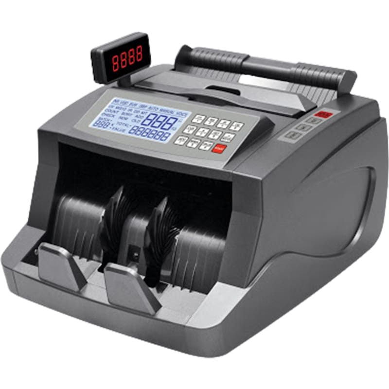 Picture of Money Counting & Fake Note Detector Machine ML-6300 with 3 displays Multicolor