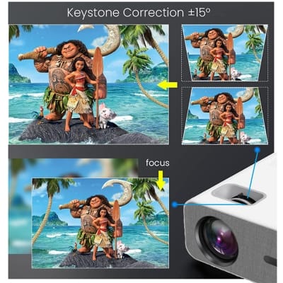 Picture of Cheerlux C12 3600 Lumens Full HD WiFi LED Projector White