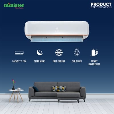 Picture of MINISTER 1 TON NON INVERTER (12K410P01-A) AIR CONDITIONERS White