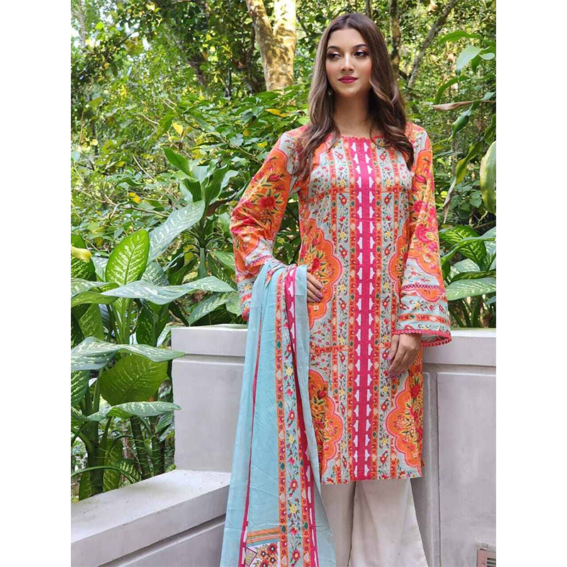 Picture of New Exclusive Readymade three piece - Multicolor