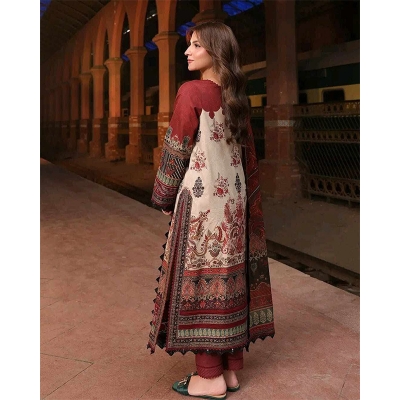 Picture of Pakistani Inspired Lahore Viral Three Piece (Maroon Color) - Maroon