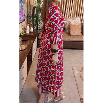 Picture of Unstitched Exclusive, Fashionable, Stylish and Comfortable, High Quality Three Piece for Women, Three Piece [3 Piece], new dress collection for women, Skin Print Cotton Three Piece For Women 