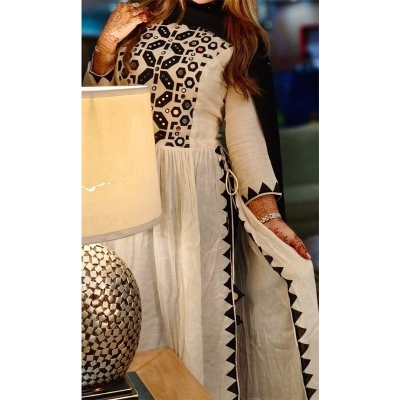 Picture of Stylish Unstitched Georgette/Jorjet Shalwar Kameez Four Piece (3 Piece) - Dress For Girls
