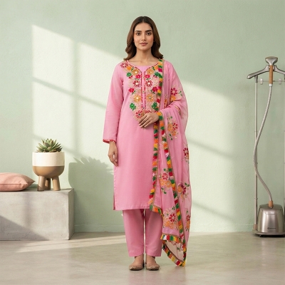 Picture of Georgette Kurti (3 Piece) Stylish Traditional Wear for Women Top Rated Item Limited Stock Offer