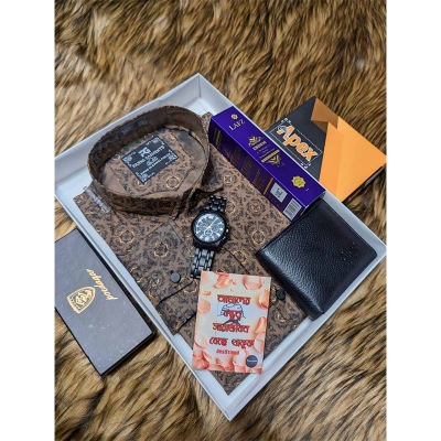 Picture of Fashionable Combo Shirt gift for men - Multicolor