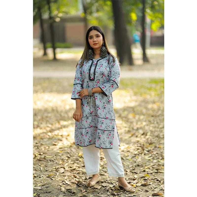 Picture of Refined Taste - Lilen fashionable Co - ords two piece shalwar kameez stitched dress for girls - Durabilty Assured - Iconic Style