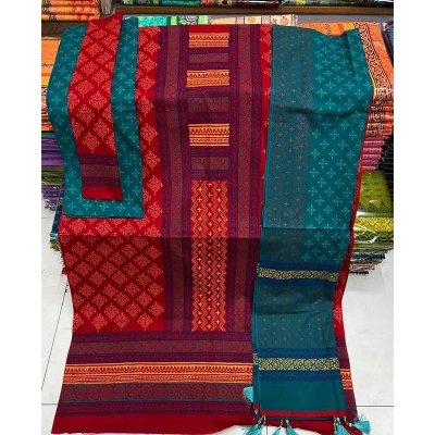 Picture of Ferdous Lawn Soft Cotton Three Piece For Women Salwar Kameez - 3 Pice Dress - Multicolor (Un-stitched)