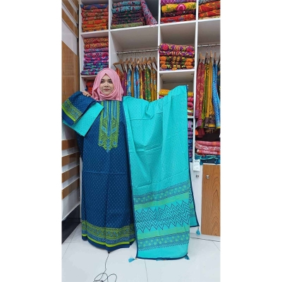 Picture of Ferdous Lawn Soft Cotton Three Piece For Women Salwar Kameez - 3 Pice Dress - Multicolor (Un-stitched)