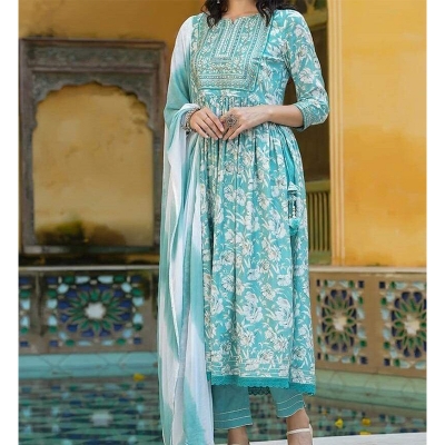 Picture of New Exclusive designed Gown  2 piece long kurti different koti, Gown long kurti For Stylish Women / Girls - Multicolor