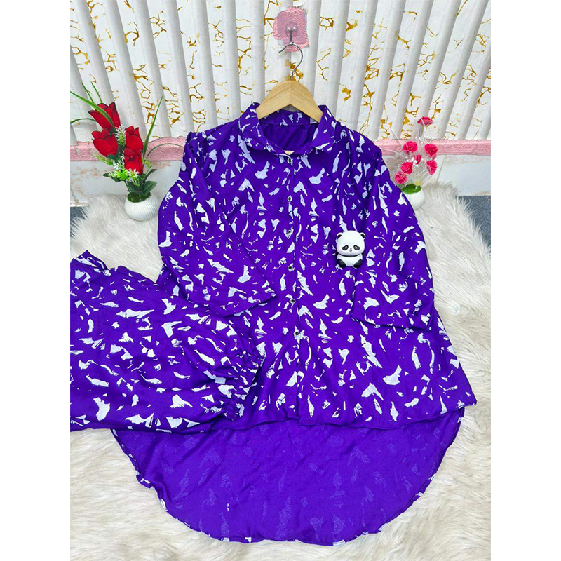 Picture of Cotton 1 Piece Kurti Kameez Dress for Women Trendy Stylish Comfortable Daily Wear Fabric