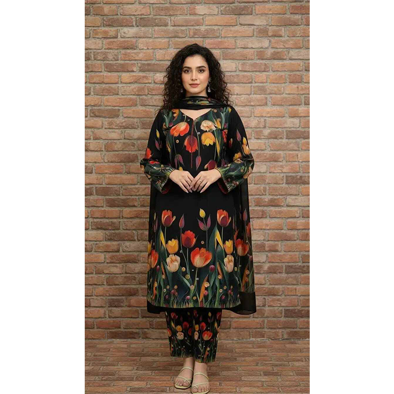 Picture of 3D Design New Hot Collection Readymade 3 PS Micro Fabric Best Premium Quality