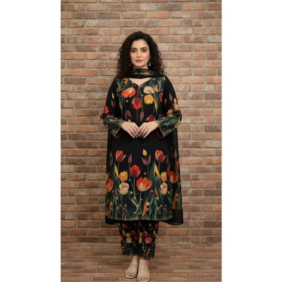 Picture of 3D Design New Hot Collection Readymade 3 PS Micro Fabric Best Premium Quality