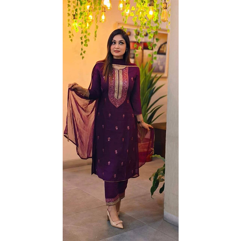 Picture of Best quality new exclusive design and fashionable naira cut stitched 3pis dress