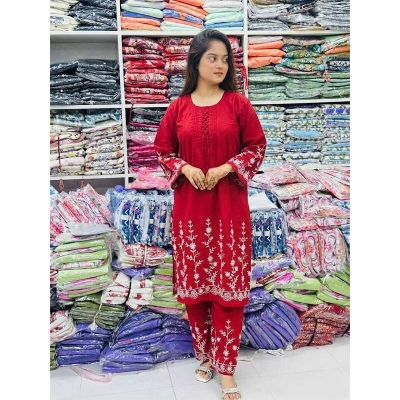 Picture of Trust Mart Collection Print Gown New Exclusive Design 2 Pcs Long Kurti Stylish Women's for