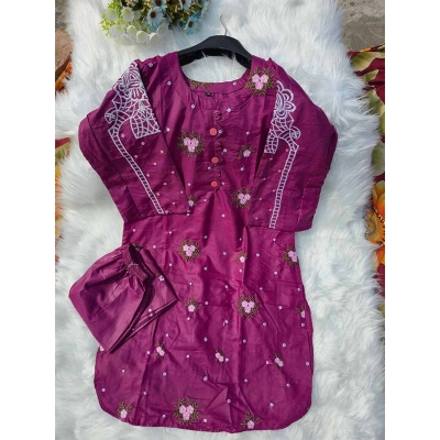 Picture of Most Demanding 2-Pices Dress AC cotton TWO Piece Stitched Shalwar Kameez For Women