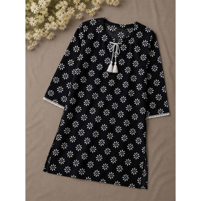 Picture of Designer Pinafore Dress With Buttons