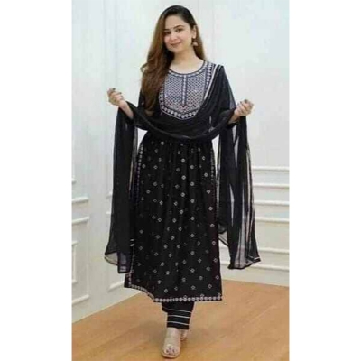 Picture of Classy Closet Premium Quality - Eid Exclusive Nayera Cut Gaoun Three Pieces Stitched Maroon Color for Fashion Women/Girls. - Trend and Need full