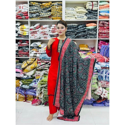 Picture of Stitched Sequence Multi Color Lais And Print Work Three Piece For Women( Four Piece)