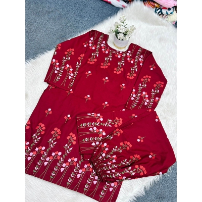 Picture of New Collection Cotton Fabrics Readymade 2 Piece for Women - Shalwar Kameez - Comfortable and Suitable for All Seasons and Occasions