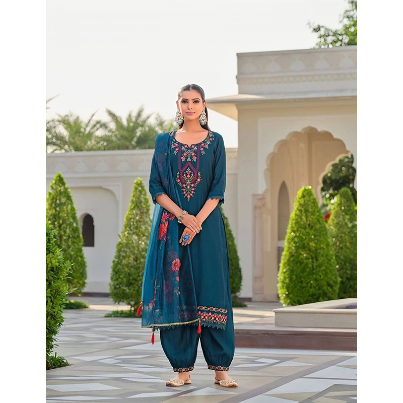 Picture of New Collection Ready Made Linen Three Piece For Women