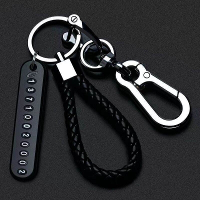Picture of Anti-lost keychain with Mobile Number for Bicycle Car Auto Motor Cycle Key Ring Gift-Red - Key Ring - Key Ring - Key Ring