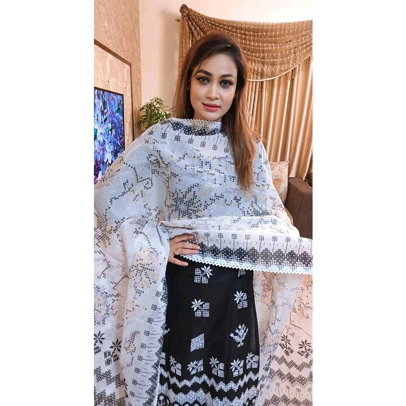 Picture of Afsan Artistry - Latest Collection Afsan Screen Print Cotton Three Piece Salwar Kameez - Perfect Casual Wear