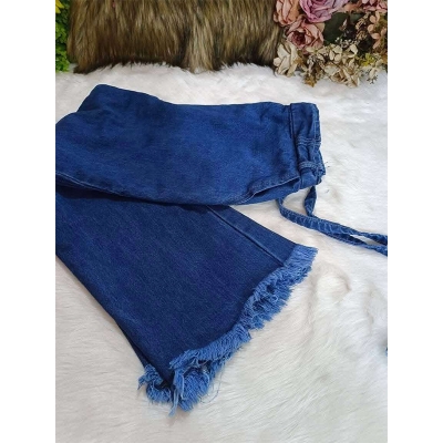 Picture of Ladies wed leg Denim pants