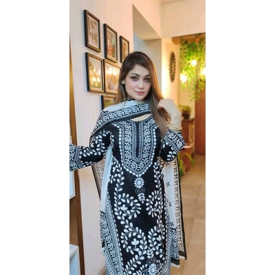 Picture of Unstitched Exclusive Fashionable Stylish and Comfortable High Quality Three Piece for Women for women Skin Print Cotton Three Piece