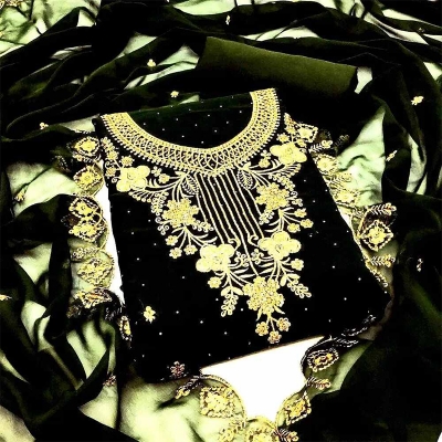 Picture of Exclusive Embroidered Three-Piece Salwar Kameez for Women - Stylish Dress Set