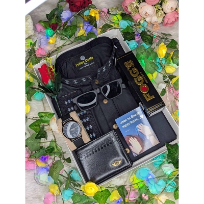 Picture of Gift combo premium quality full panjabi set for men