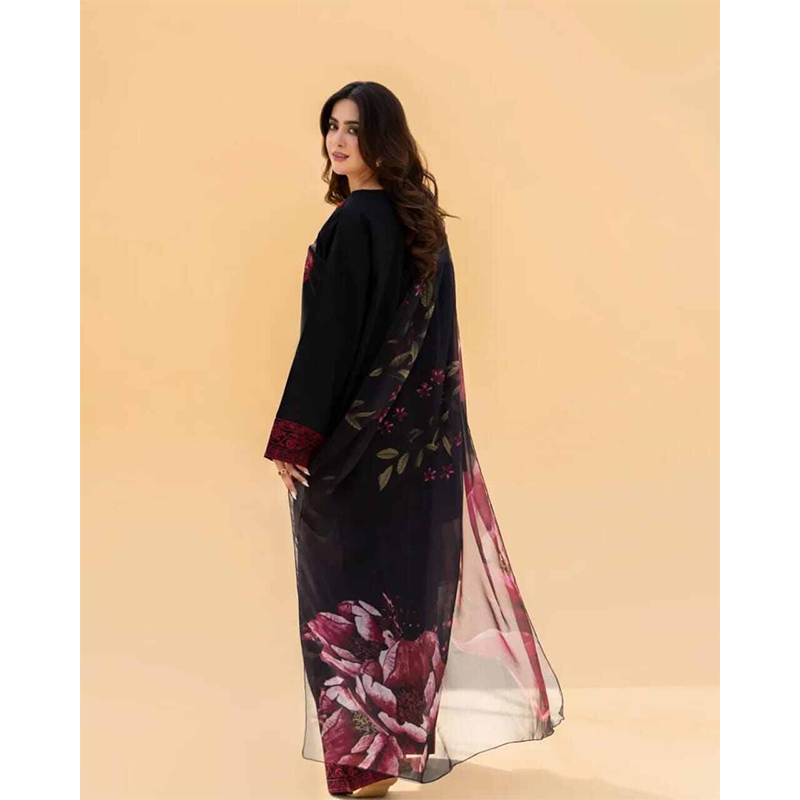 Picture of MAHE NOOR EMBROIDERED 3PC - Black