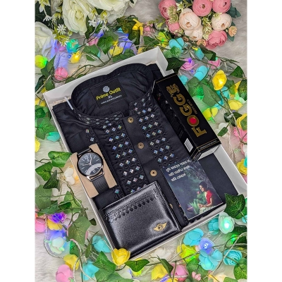 Picture of Gift combo premium quality full panjabi set for men