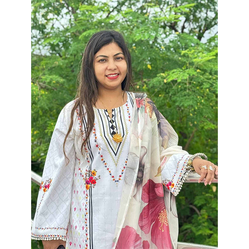 Picture of Readymade Tops Three Piece Collection By China Lilen For Girls And Women. - Dress For Girls - 3 Pice Dress - Multicolor