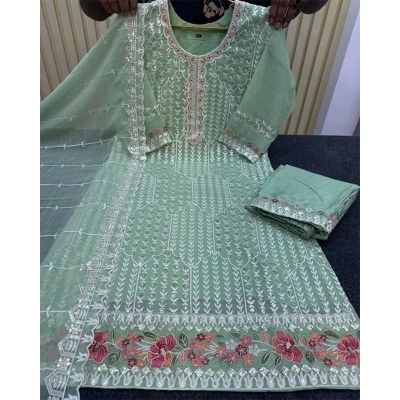 Picture of New EID Collection Sequence Readymade stylish Georgette - ORGANZA Three - Piece