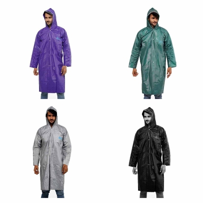 Picture of Rain Coats Waterproof Purple Polyester For Women