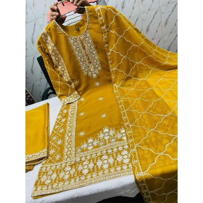 Picture of New EID Collection Sequence Readymade stylish Georgette - ORGANZA  Three - Piece