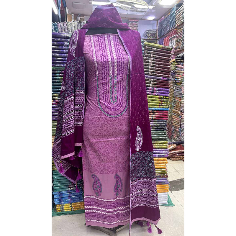 Picture of Ferdous Lawn Soft Cotton Three Piece For Women Salwar Kameez - 3 Pice Dress - Multicolor